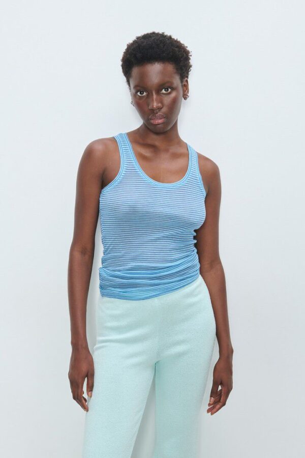 Massachusetts Tanktop Blue Stripes