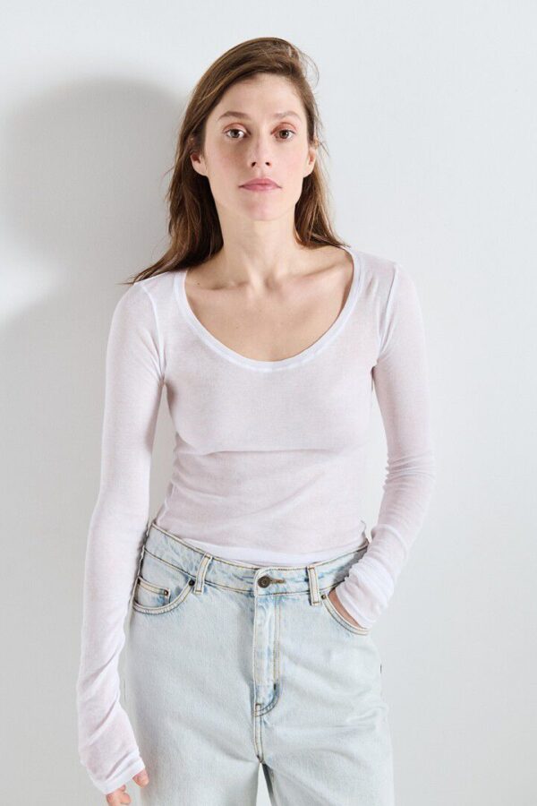 Massachusetts Longsleeve White