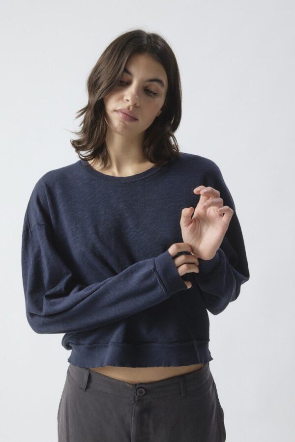 Sonoma Cropped Longsleeve Navy Blue