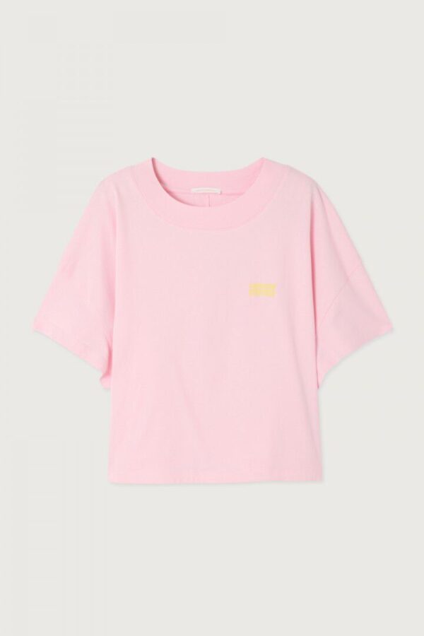 Gixy T-Shirt Cropped Cotton Candy
