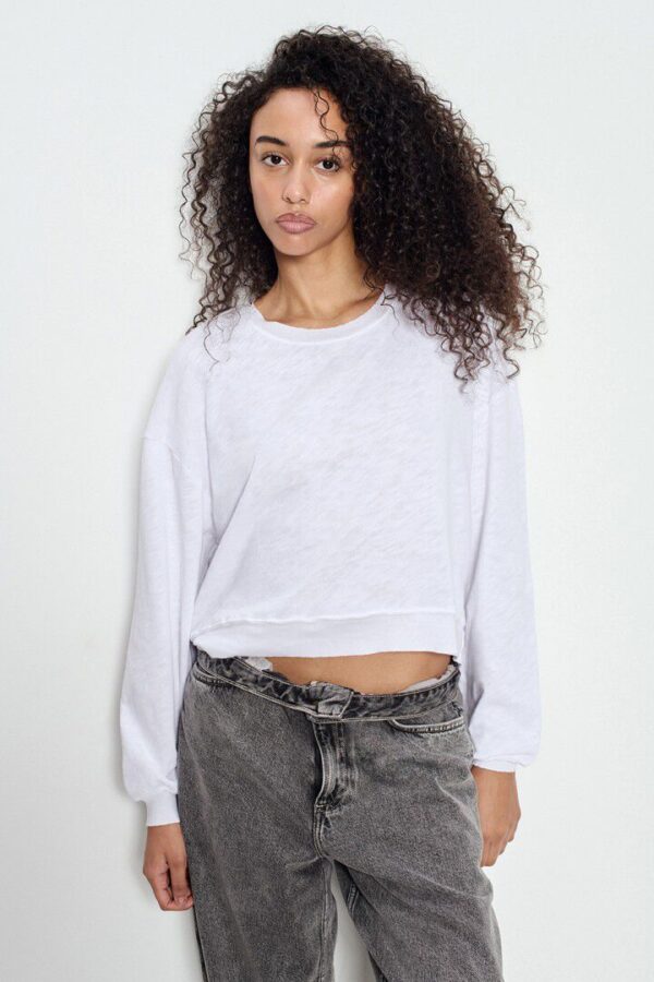 Sonoma Cropped Longsleeve White