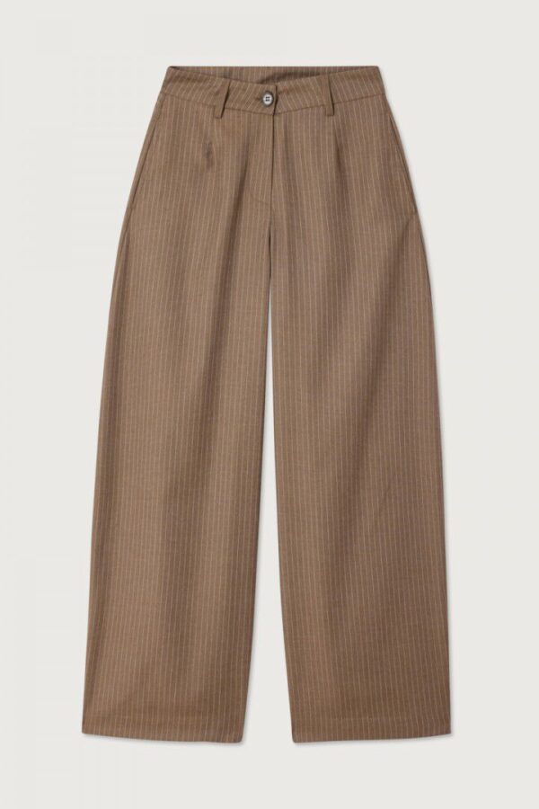 Yroway Pants Ash Brown Stripes