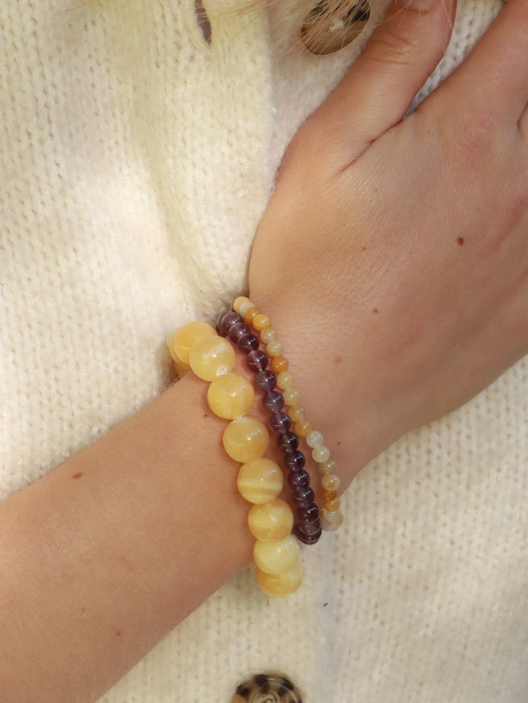 Essential Amethyst Stretch Bracelet 6mm – Bild 2