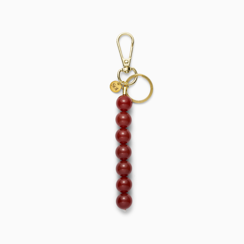 Cali Red Jade Key Chain