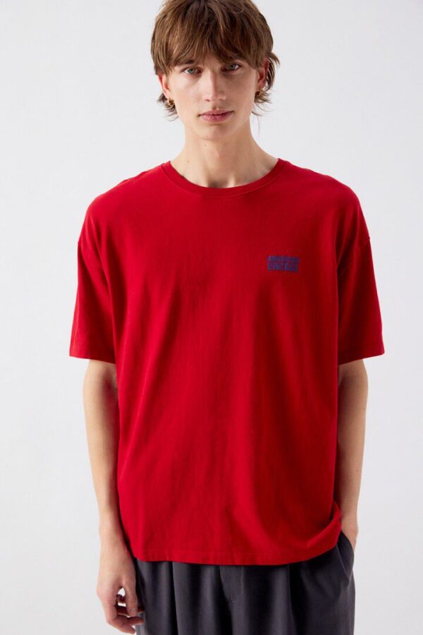 Men's Ykobow T-Shirt Oversized Poppy