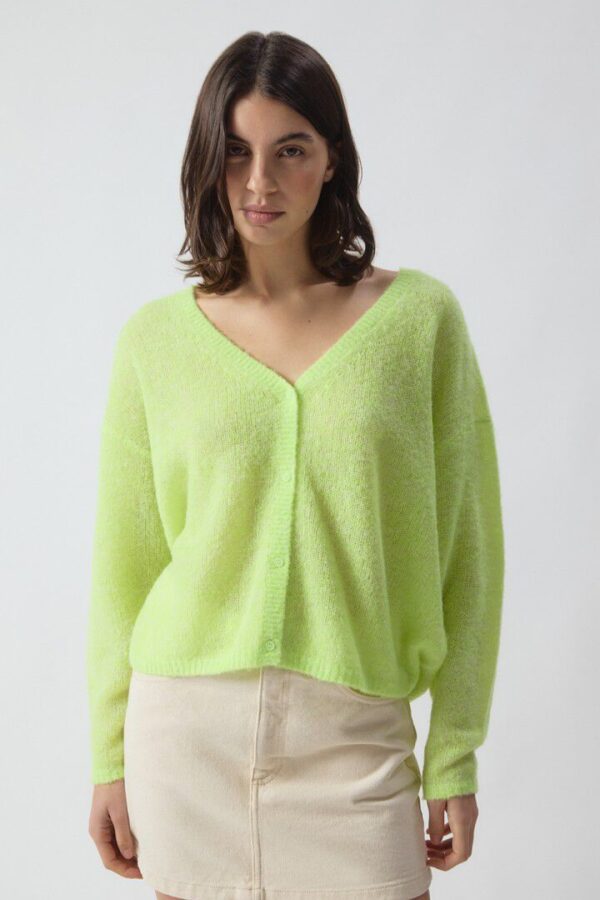 Nuggy Cardigan Fluo Lemon