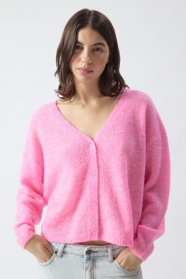 Nuggy Cardigan Fluo Petunia