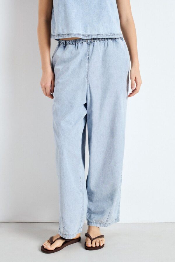 Paybou Pants Blue Snow