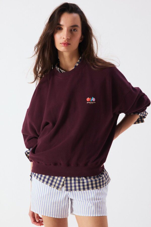 Atubay Sweatshirt Wine Lees
