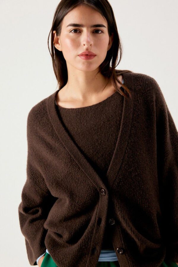 Damsville Cardigan Brown