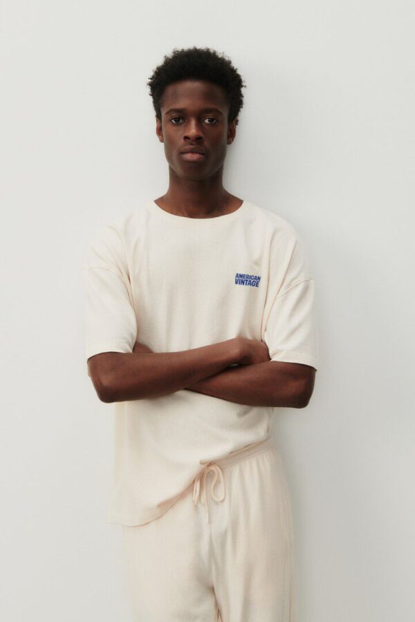 Men's Ykobow T-Shirt Oversized Ecru