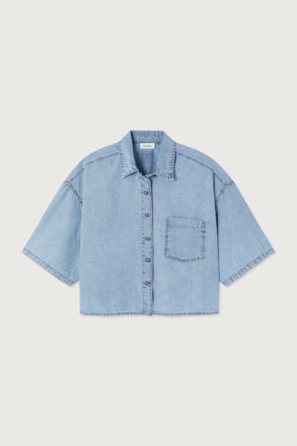 Paybou Short Sleeve Shirt Blue Snow