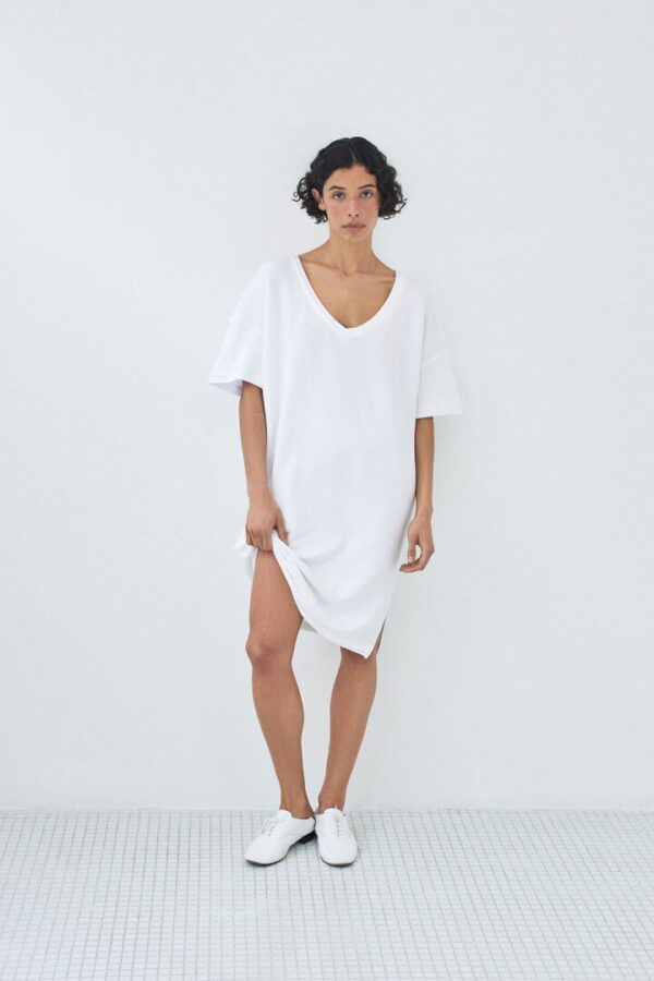Vibtown Dress White