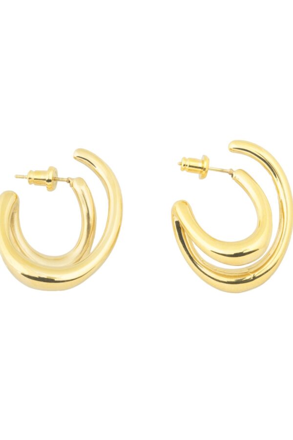 Cutted Earrings Gold
