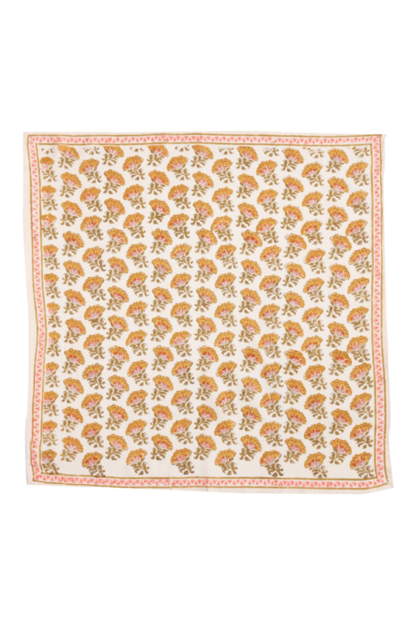Large Scarf Namaste Ecru