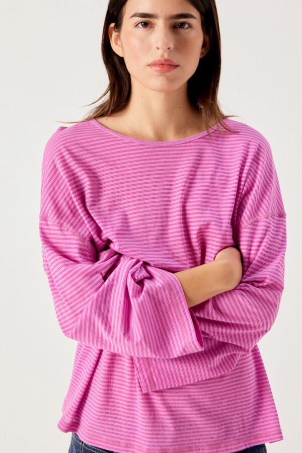 Laloom Longsleeve Fuchsia Stripes