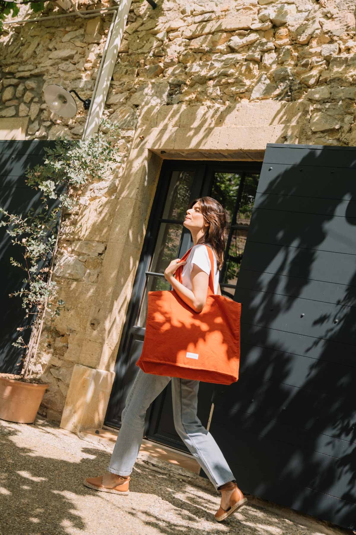 Large Tote Bag Flaming Orange – Bild 2