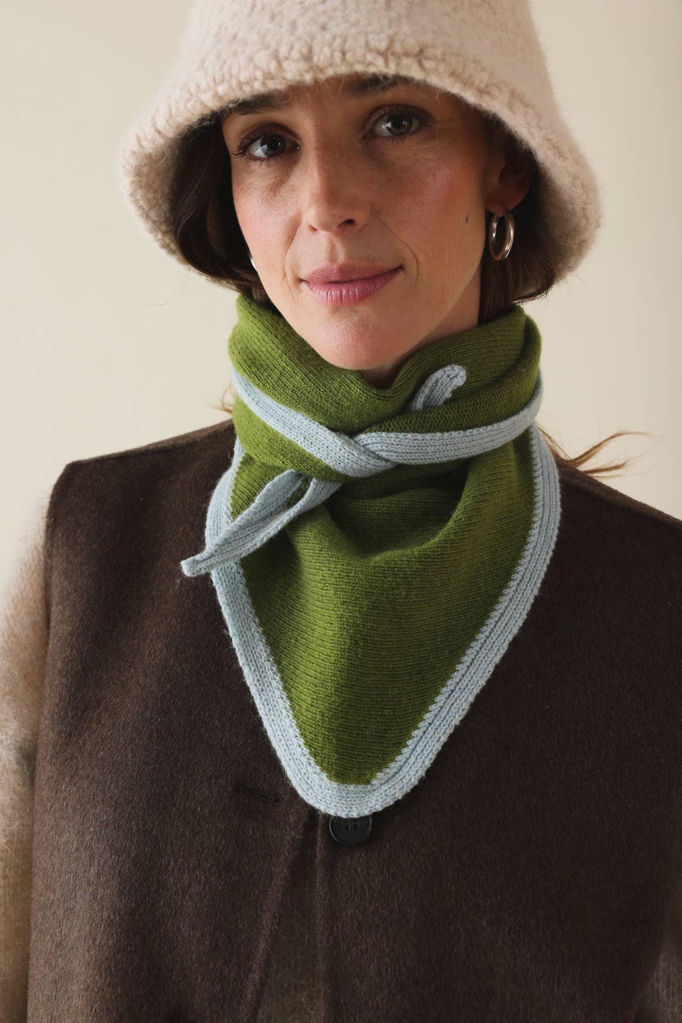 Scarf Colette Bicolor Blue/Green
